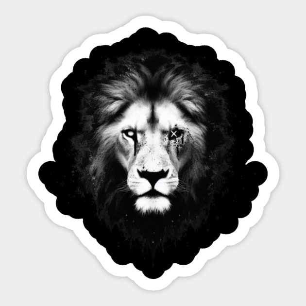 The Lion King's Majestic Realm: Discovering the World of the Regal Lion Sticker by The Lion King's Majestic Realm